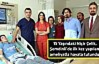 Çelik, Şemdinli'de ilk kez yapılan ameliyatla hayata...