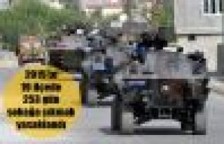 2015'te 19 ilçede 253 gün sokağa çıkmak yasaklandı