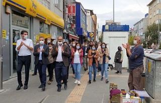 Kars'ta Ayhan Bilgen'e destek yürüyüşü