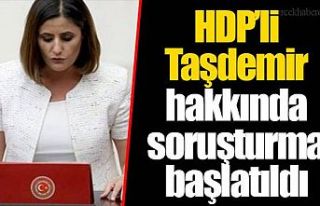 HDP'li Taşdemir hakkında soruşturma