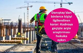 Karar: Kadroya geçişte arşiv araştırması hukuka...