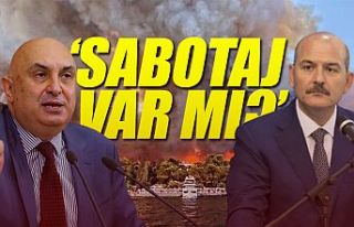 Özkoç: Soylu, yangınların sabotajdan çıktığına...
