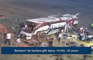 Balıkesir'de katliam gibi kaza: 14 ölü, 18...
