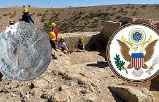 Diyarbakır'daki Zerzevan Kalesi kazısında...