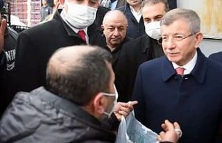 Ahmet Davutoğlu, hal esnafını ziyaret etti