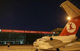 Yüksekova Havalimanı'nda iptal edilen uçuşlar...