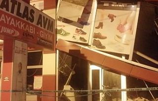 Van Erciş'te AVM çöktü: 6 kişi yaralandı