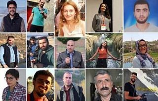 Diyarbakır'da gözaltına alınan 16 gazeteci...