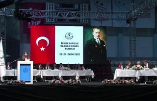 İzmir Barosu Genel Kurulu'nda Kürtçe konuşmaya...