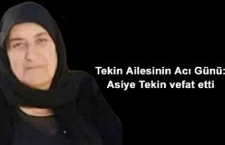 Tekin Ailesinin Acı Günü: Asiye Tekin vefat etti