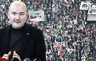 Soylu'dan Bursaspor-Amedspor maçındaki pankartlarla...