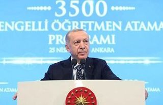 Erdoğan: Tüm engelli öğretmen adaylarının ataması...