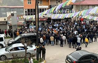 Yeşil Sol Parti'nin Şemdinli seçim bürosu...