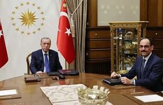 Cumhurbaşkanı Erdoğan, MİT Başkanı Kalın'la...