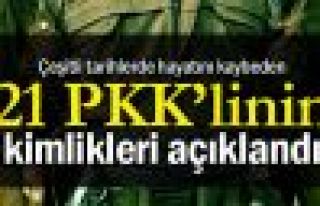21 PKK'linin kimlikleri açıklandı!