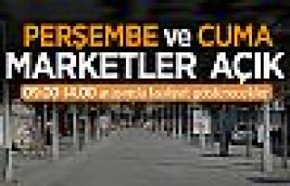 23-24 Nisan'da market ve bakkallara sınırlı izin