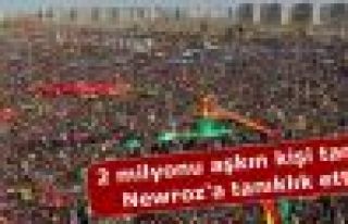 2 milyonu aşkın kişi tarihi Newroz'a tanıklık...