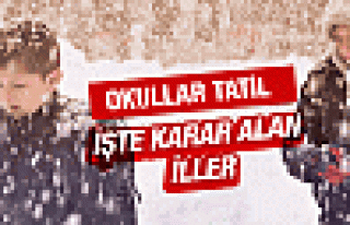 31 İlde okullara kar tatili