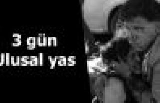 3 günlük ulusal yas ilan edildi