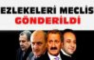 4 eski bakanın fezlekesi Meclis'e gönderildi
