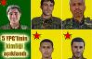 5 YPG'linin kimliği açıklandı