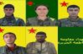 5 YPG'linin kimlik bilgileri açıklandı