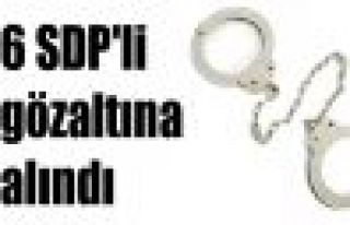 6 SDP'li gözaltına alındı