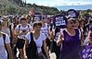 78 kadın örgütü Adalet Yürüyüşü'ne katıldı