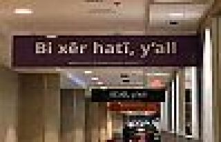 ABD'deki havaalanına Kürtçe tabela asıldı