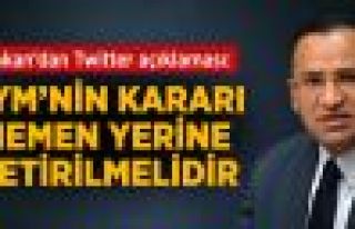 Adalet Bakanı: AYM'nin Kararı Hemen Yerine Getirilmelidir