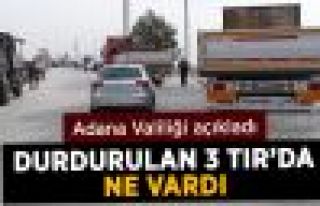 Adana Valiliği: Durdurulan TIR'larda MİT Personeli...