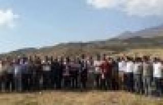Ağrı ve Tendürek dağlarında canlı kalkan eylemi