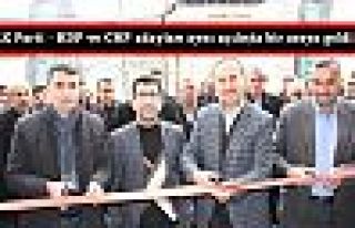 AK Parti - HDP ve CHP adayları aynı açılışta...