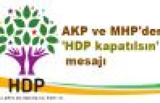AKP ve MHP'den 'HDP kapatılsın' mesajı