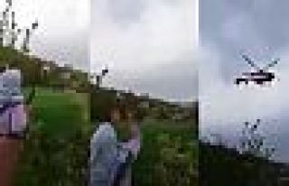 Ambulans helikopterin inmesini engellediler