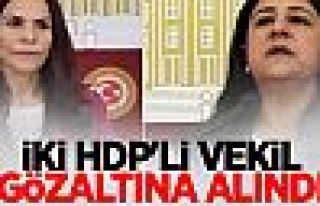 Ankara'da HDP'li iki vekil gözaltına alındı