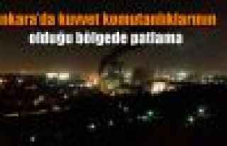 Ankara'da kuvvet komutanlıklarının olduğu bölgede...