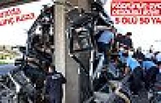 Ankara'da otobüs kazası: 5 ölü, 50 yaralı