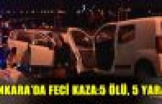 Ankara'da trafik kazası: 5 ölü, 5 yaralı