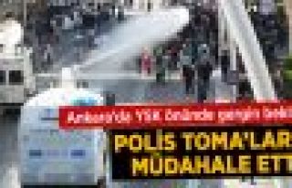 Ankara'da YSK önünde bekleyenlere polis saldırısı