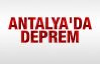Antalya'da 5,2 büyüklüğünde deprem