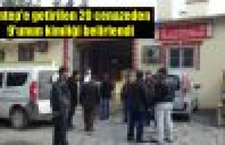 Antep'e getirilen 20 cenazeden 9'unun kimliği belirlendi