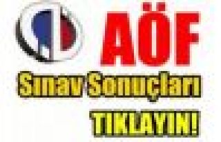 AÖF sınav sonuçları açıklandı