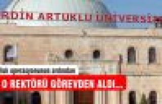 Artuklu Üniversitesi Rektörü Omay görevden alındı