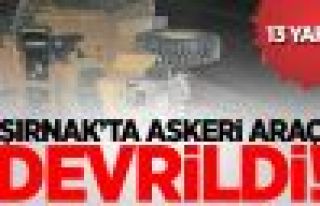 Askeri araç devrildi: 13 yaralı