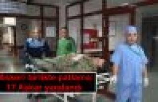 Askeri birlikte patlama: 17 Asker yaralandı 