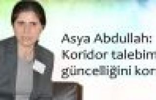 Asya Abdullah: Koridor talebimiz güncelliğini koruyor