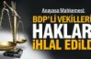 AYM BDP'li diğer üç vekil için de kararını verdi