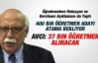 Bakan Avcı: 37 Bin Öğretmen Atanacak