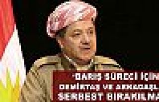Barzani: Barış süreci için Demirtaş ve milletvekilleri...